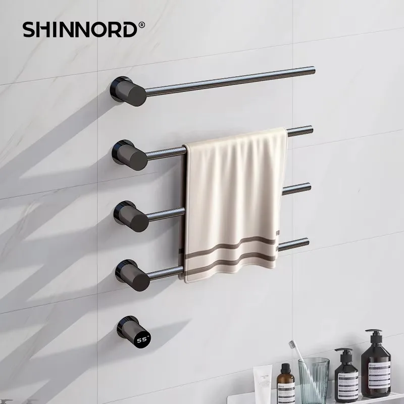 Bathroom Drying Rack Steel Heated Electric Towel Warmer Rack Electric Towel Rail Electric Towel Rack Bronze Gold Design