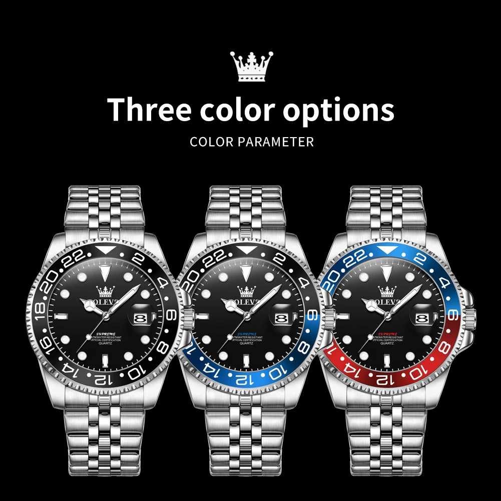 OLEVS 5657 montre pour hommes calendrier Original montre-bracelet à Quartz 30M étanche lumineux affaires hommes horloge à main montres pour hommes