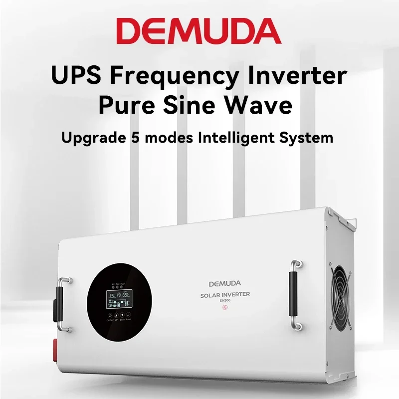 DEMUDA 12V 24V 48V DC to AC Inverter 1KW 2KW 3KW 4KW 5KW 6KW UPS Low Frequency Pure Sine Wave Solar Inverter with Charger