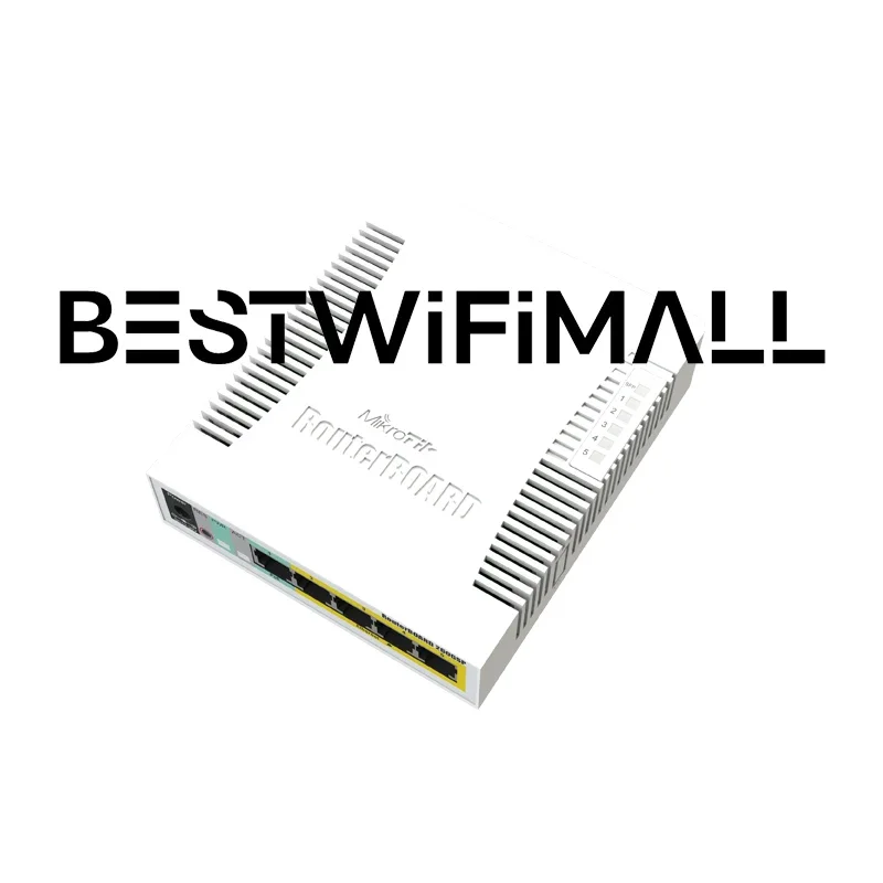 MikroTik CSS106-1G-4P-1S Alternative Model Of RB260GSP 5x Gigabit PoE Out Ethernet Smart Switch SFP Cage Plastic Case SwOS