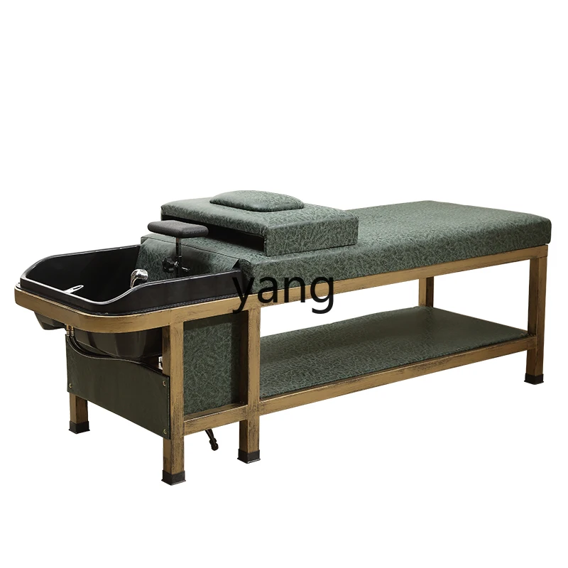 Yhl Barber Shop for Hair Salon Simple Deep Basin Massage Flat Lying Completely Beauty and Hairdressing Dual-Use Flushing Bed