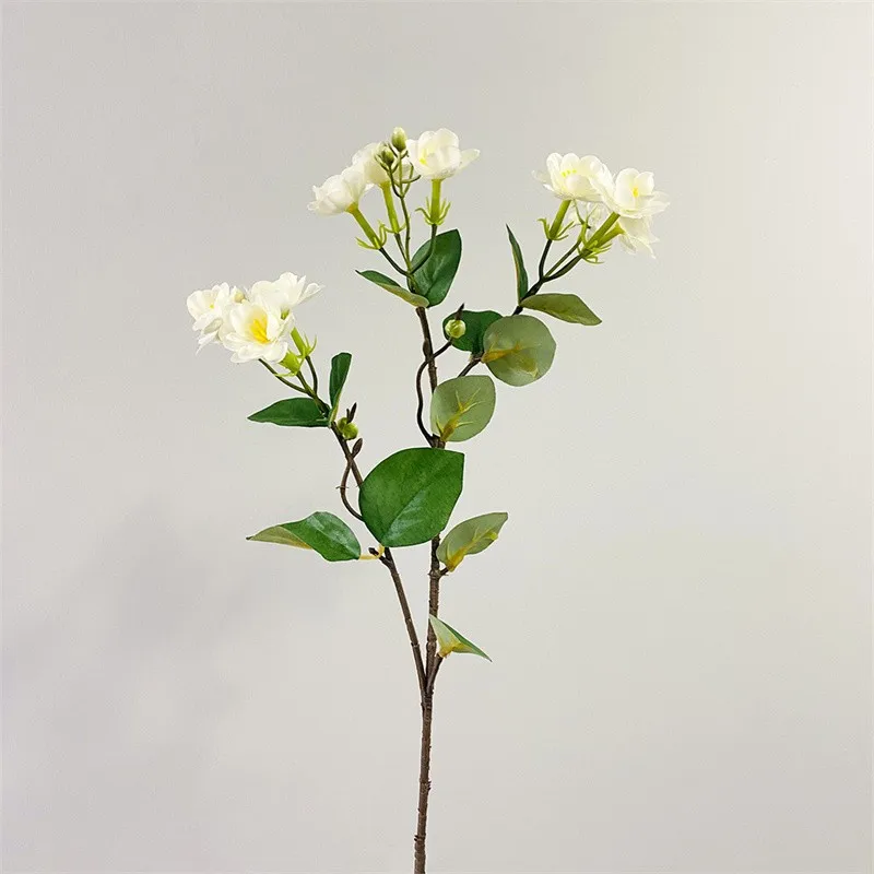 

Single branch Jasmine living room table decoration Table set outdoor wedding hall props flower bouquet