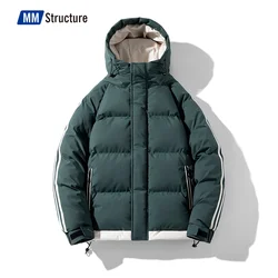 Winter Thicken Jacket Men Warm Parkas Coat Winter Fashion Casual Warm Jackets New Streetwear Oversize Puffer Jacket with Hood