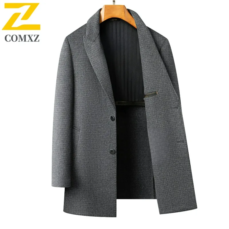 

Double Faced Wool Overcoat Man 2025 Winter New Classic Business Casual Notch Lapel TrenchCoat Premium Medium Long Styles​ Coat