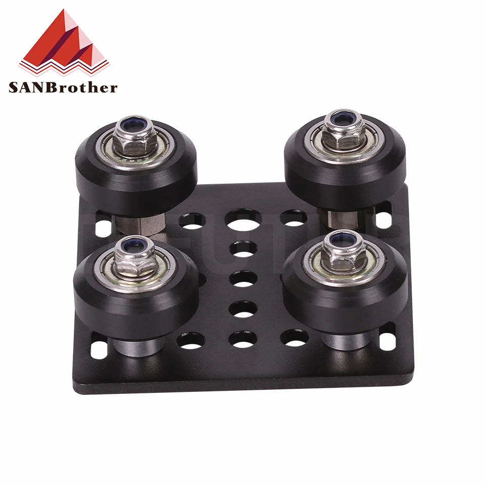 1set 3D Printer Parts V-Openbuildd Wheels V Gantry Plat Set Special Slide Plate Pulley For 2020 /2040 V slot Aluminum Profiles