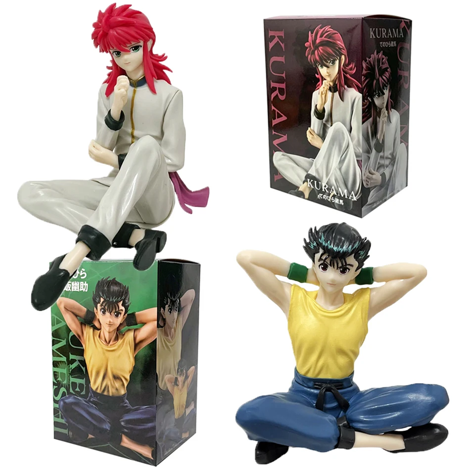 Anime Youyou White Book Handgefertigter PU-Fan Youzhu Fliegender Schatten Fuchs-Dämon Verstecktes Pferd Handgefertigtes PVC-Modell Anime-Spielzeug