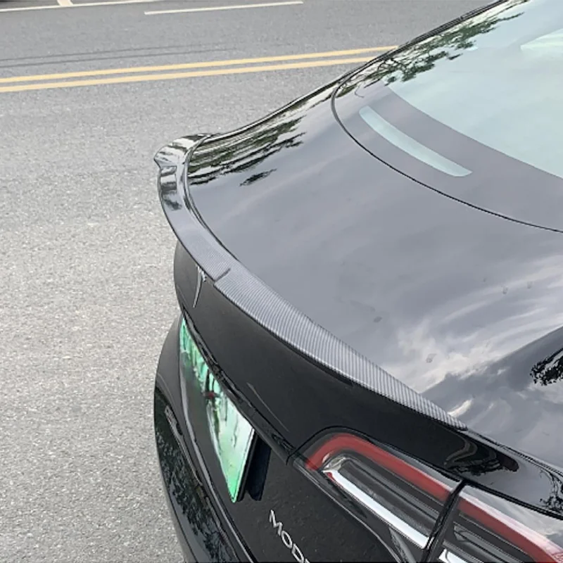 Aksesori ekor sayap Spoiler bagasi belakang For Tesla Model 3 2016-2023 Tuning asli kinerja tinggi Deflektor Air Dam Trim ABS