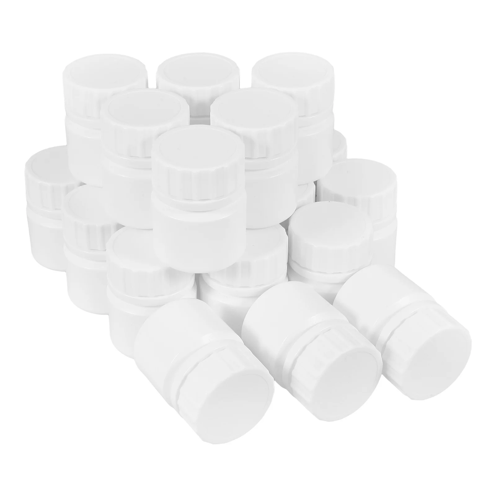 20 قطعة 30 مللي ختم عينة زجاجة الغذاء الصف Hdpe البلاستيك المحمولة حبة الحاويات السفر الطب تخزين كاشف زجاجة فارغة