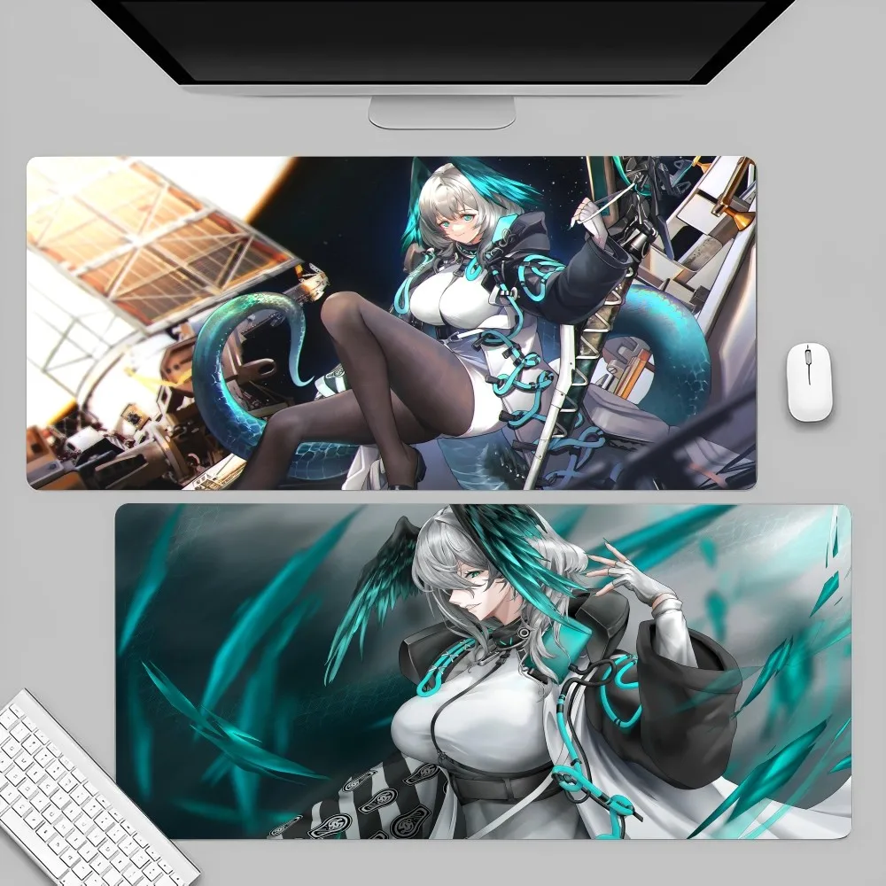 grande lockedge gaming mouse pad anime menina arknights hoolheyak mousepad teclado de computador table desk mat 01