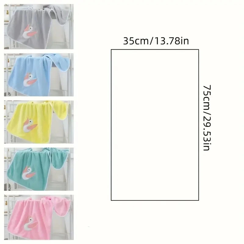 1 Pc Thickened Absorbent Bath Towel Soft Face Towel for Home