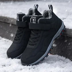 Warm Winter Men Boots With Fur Size 35-45 Women Snow Boots For Unisex Fashion Outdoor Sneakers Women Men Ankle Boots