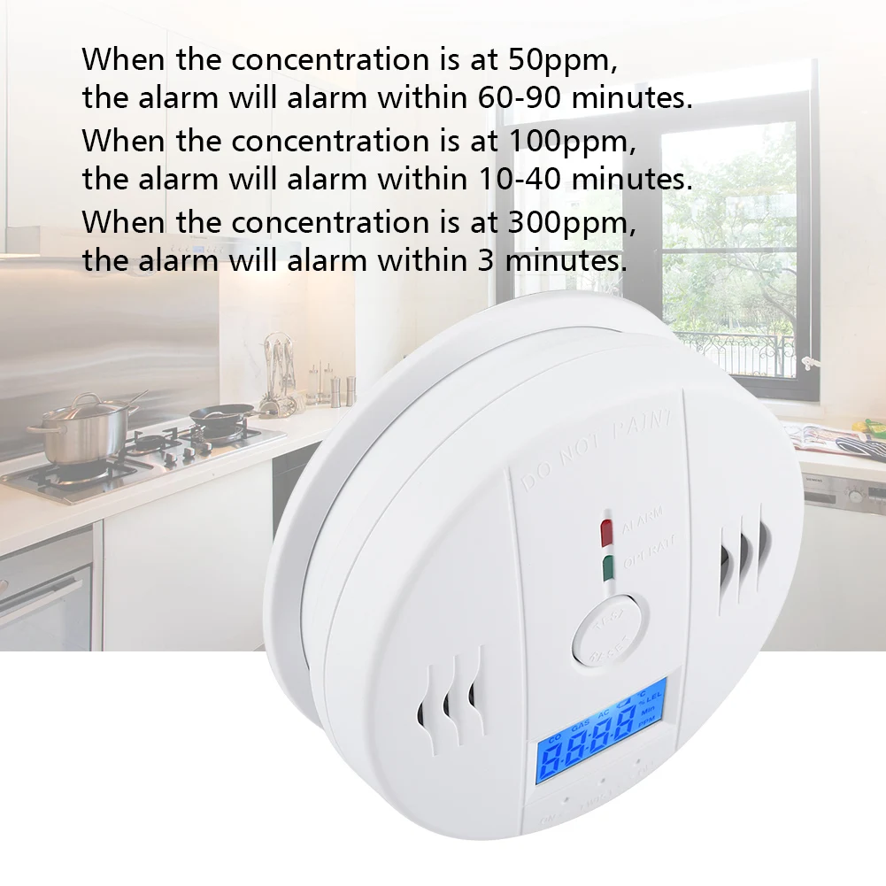 ZK30 Household LCD Digital Carbon Monoxide Detector CO Alarm CO Sensor Monitor