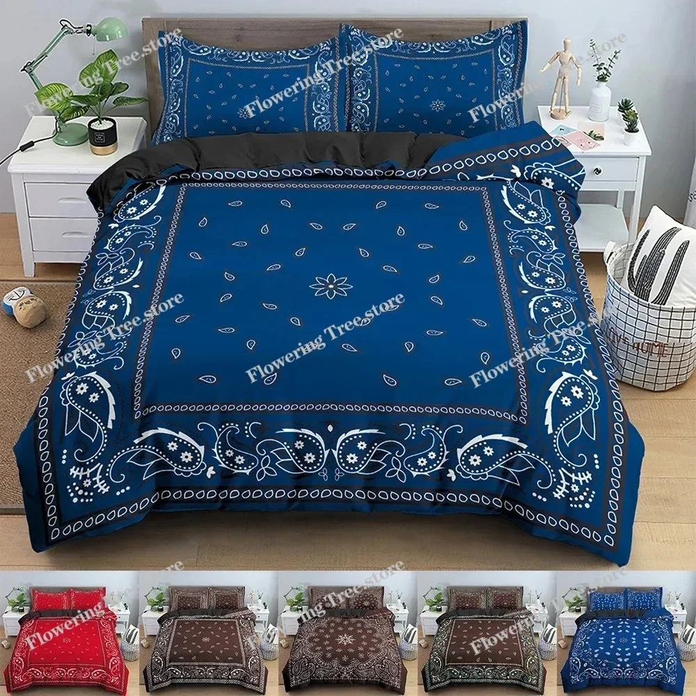 

Floral Pattern Duvet Cover Ethnic Style Bedding Set For Bedroom 3D Printed Comforter Quilt Covers USEUAU Single Double