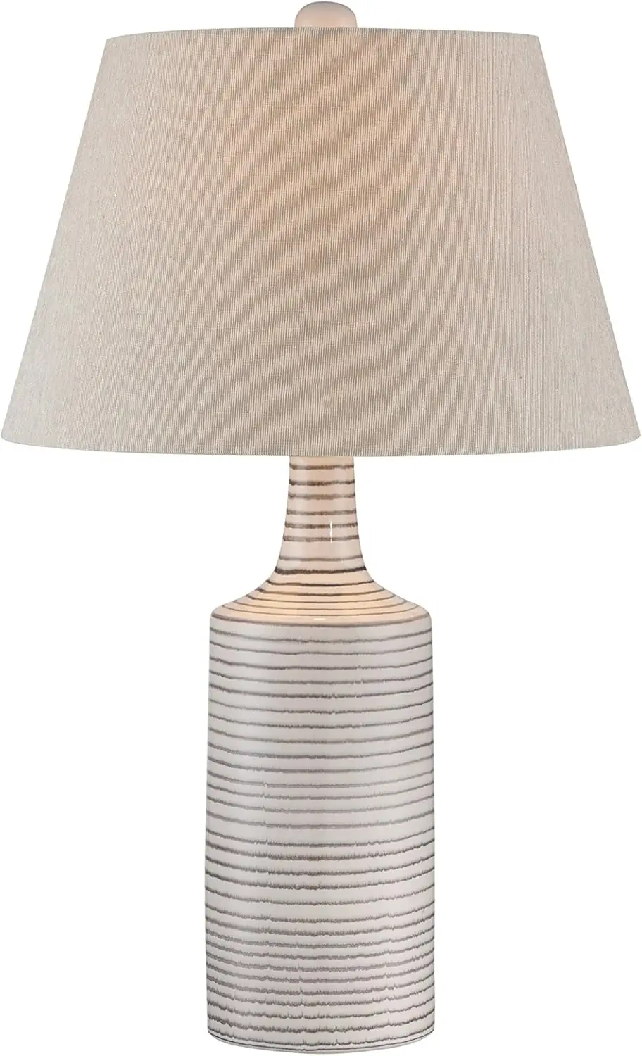 Lite Source Table LAMP, Ceramic Body/L.Beige Fabric Shade, E27 A 100W LS-22877