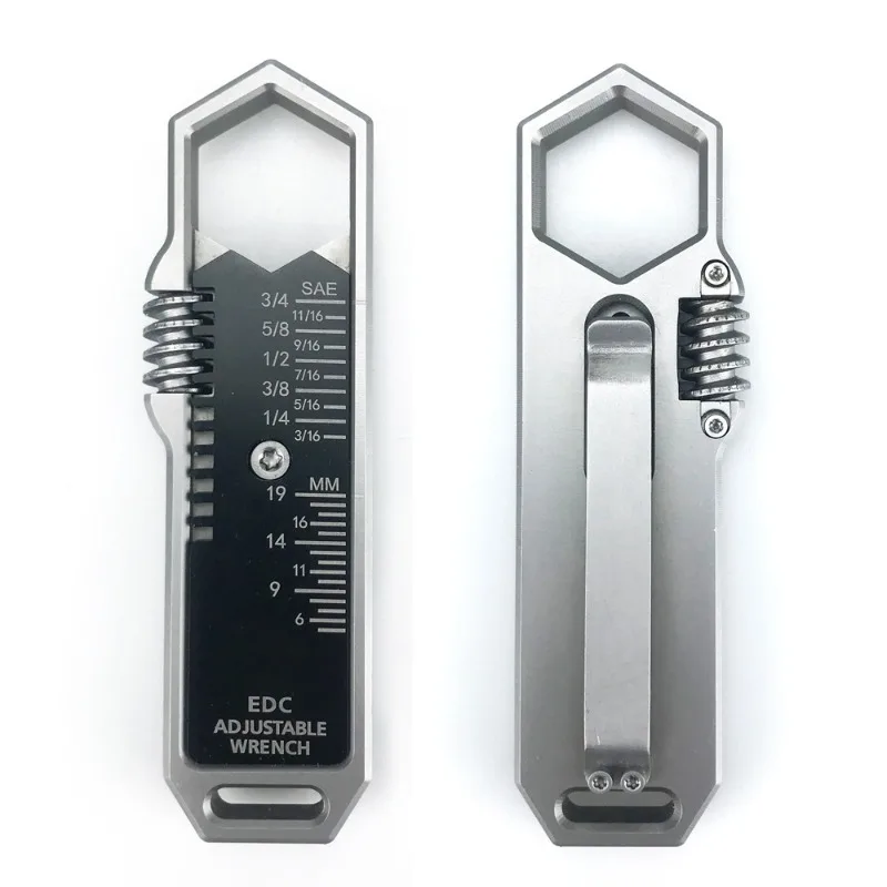 Portable Adjustable Folding Wrench Multi-purpose Tactical Tool for Disassembly