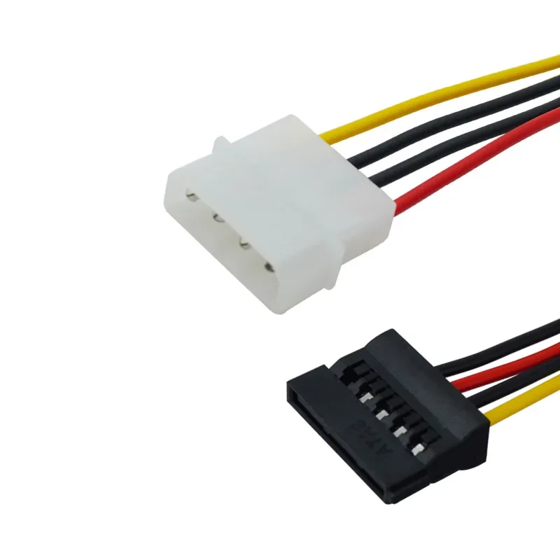 Adaptador de Cable de alimentación SATA a Molex, 1 unidad, 4 pines, conectores de Cable de extensión