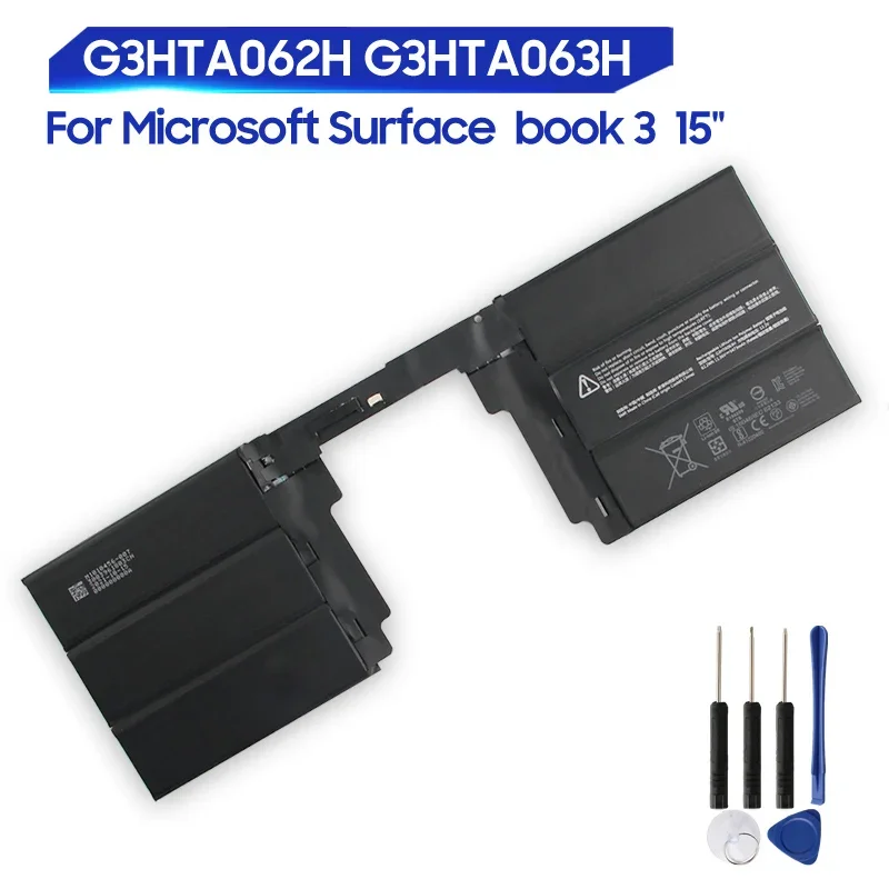 

Replacement Battery For Microsoft Surface Book 3 15" G3HTA062H G3HTA063H Rechargeable New Battery 5473mAh