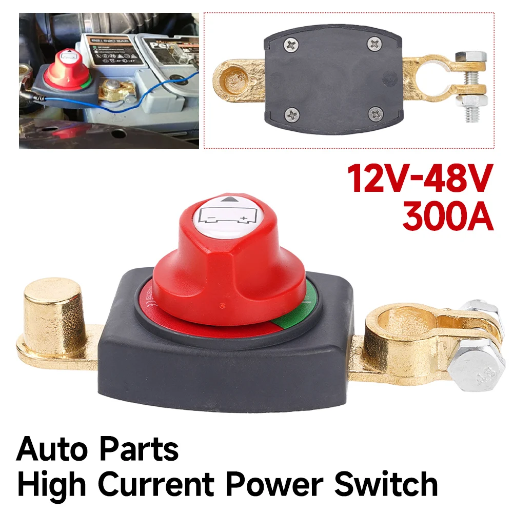 

Power Cut Master Isolator 12-48V Battery Disconnect Switch For Cars, Rvs & Boats (Negative, On/Off) Battery Isolator