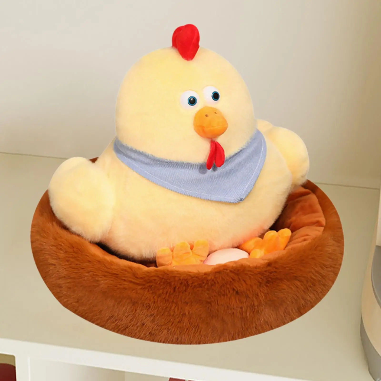 子供のための鶏小屋のぬいぐるみ,柔らかい人形,ソファクッション,創造的で快適な人形,誕生日プレゼント,装飾品