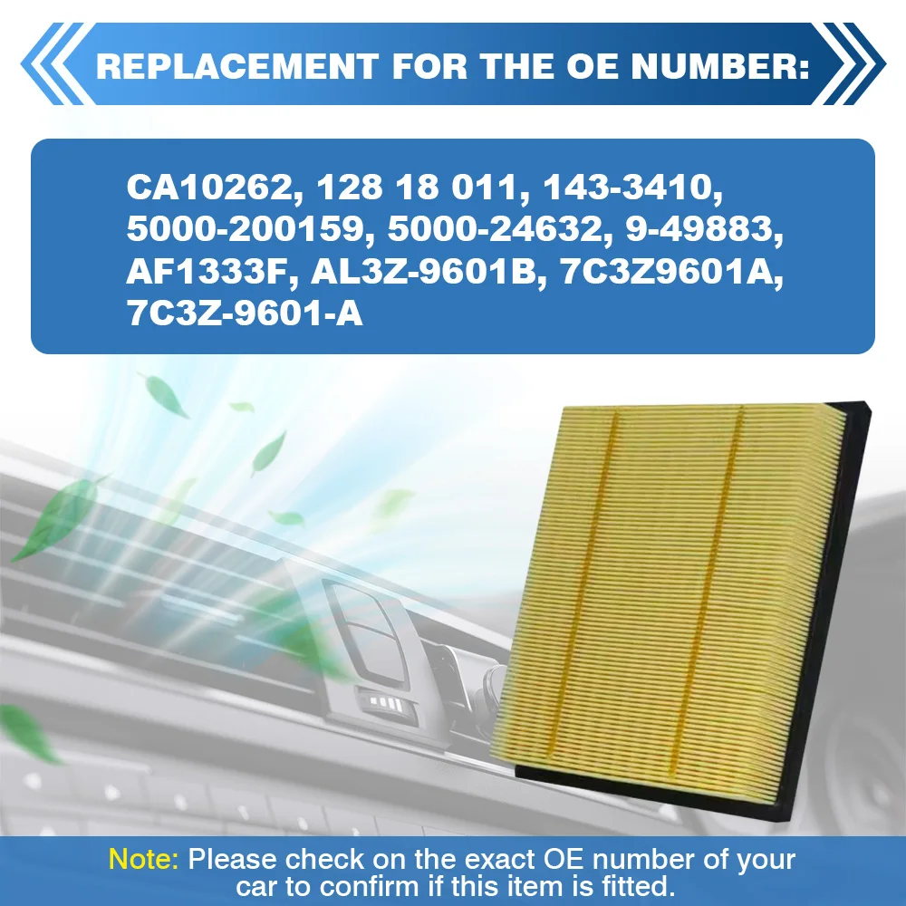 

Воздушный фильтр двигателя для Ford Expedition F-150 F-250 F-350 F-450 F-550 F-650 F-750, Lincoln Navigator, Ram 2500, номера 5000-24632, 7C3Z9601A