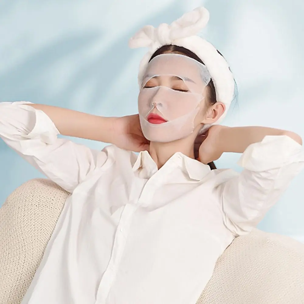 50/200Pcs Hautpflege Dehnbare Nass Kompresse Baumwolle Elastizität Einweg Make-Up Entferner Baumwolle Stück Dünne Abschnitt