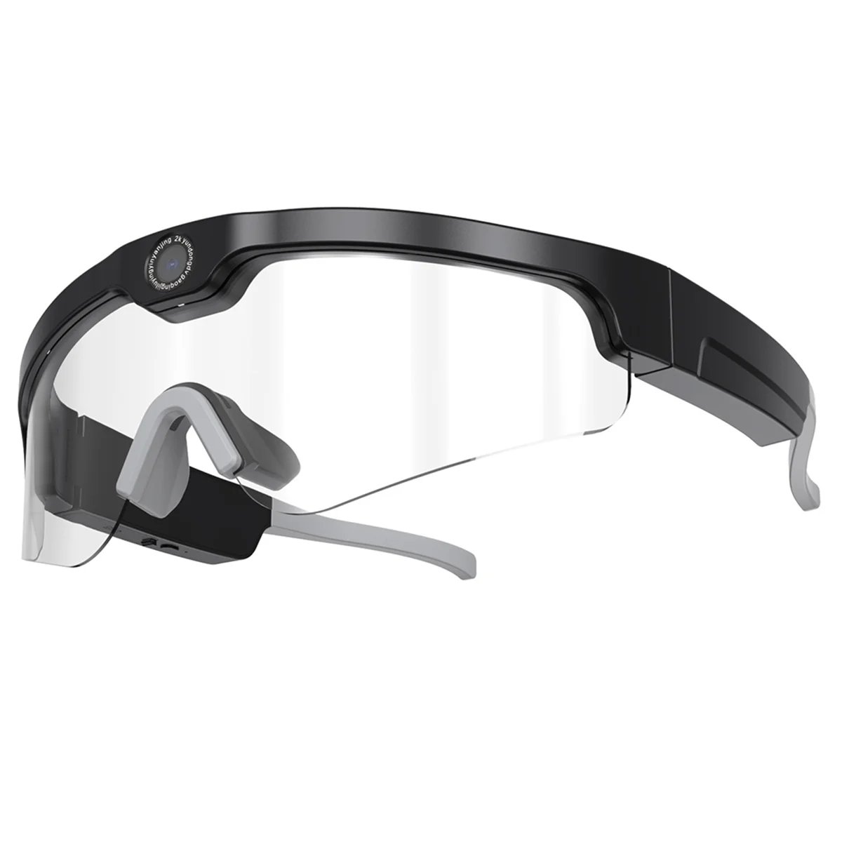 FZFZ HD Intelligent Mini Camera Sunglasses, Windproof Sunglasses, Semi Open Bluetooth Speakers, Sports Outdoor and Call,B