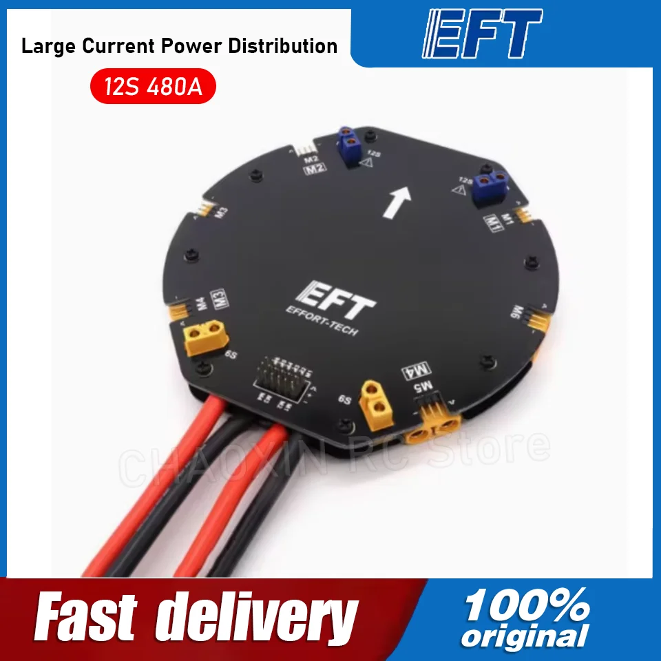 EFT Large Current Power Distribution Board PDB Board 12S 480A for Agricultural Drone Quadcopter Hexacopter UAV