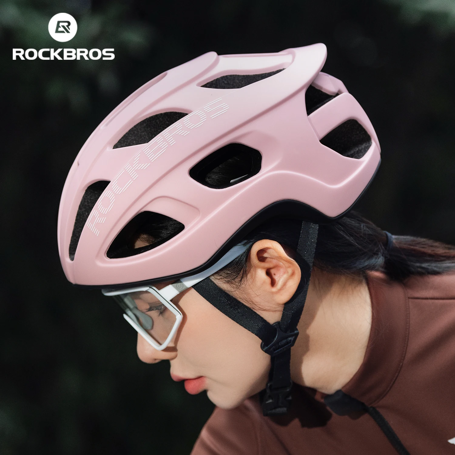 

ROCKBROS Bike Helmet PC Shell Lightweight Safety Antibacterial with20 Holes for Heat Dissipation Men Women Bicycle Helmets