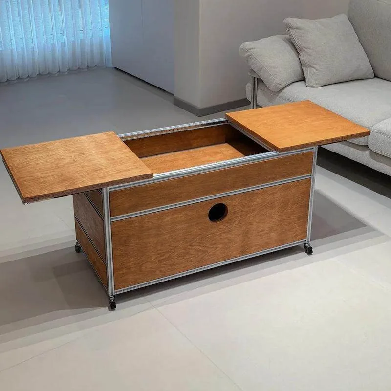 

Used aluminum type marine board with wheels living room storage drawer can be pushed and pulled to move light luxury
