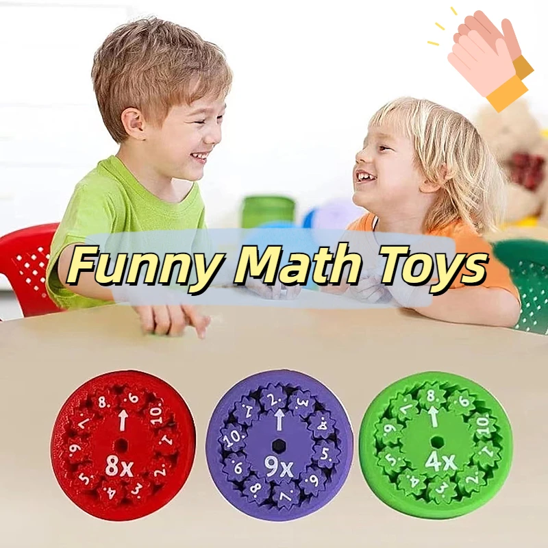 Funny Math Preshool Educational Spinning Toys Present For Parties Addition Subtraction Multiplication Division Arithmetic Tools