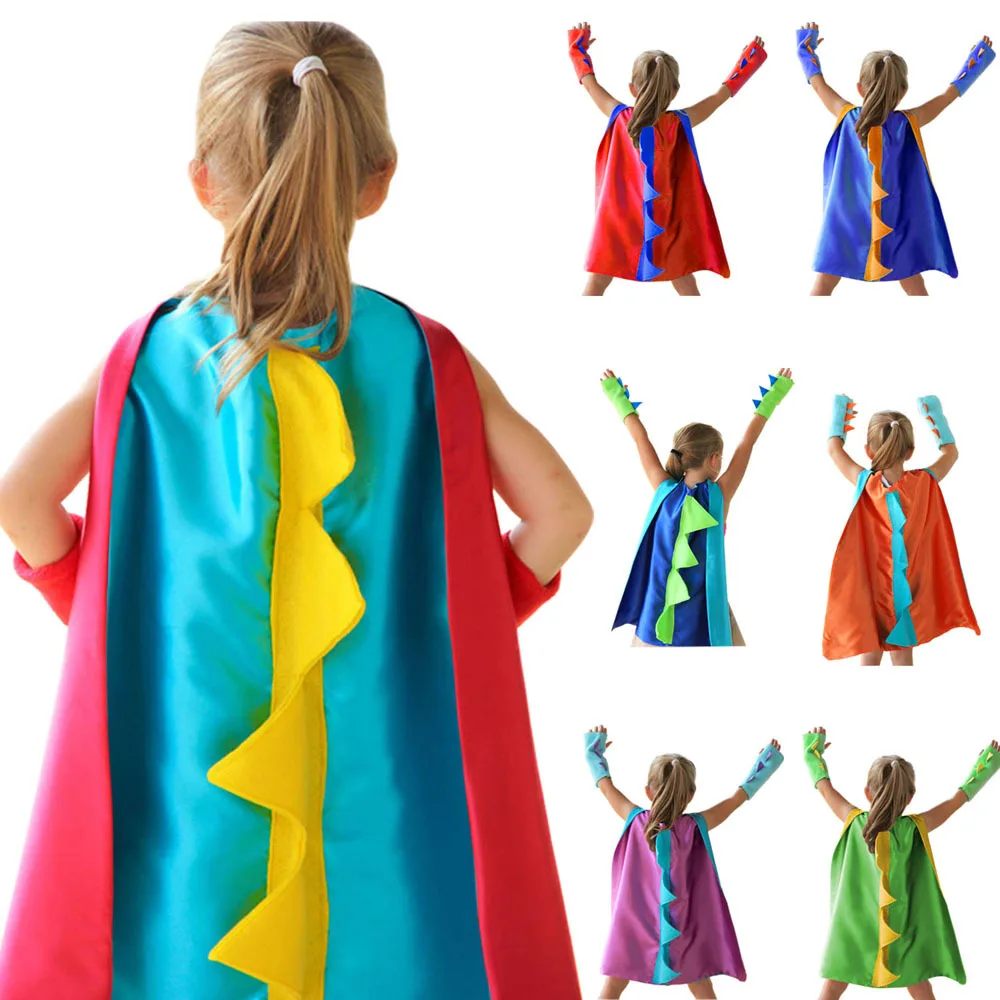 Disfraz de Dinosaurio, Capa de Dragón Sin Dientes con Máscara para Niños y Niñas, Disfraz de Halloween, Fiesta de Cumpleaños, Cosplay ﻿ ﻿