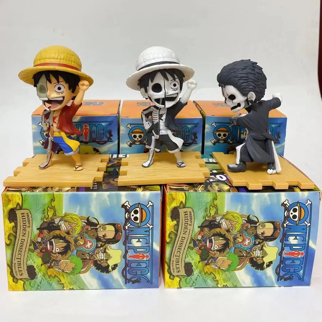 Bandai semi-anatomy series, pirate, blind box, Luffy, Sauron, Chopper, figure tide play animation peripheral  a complete set