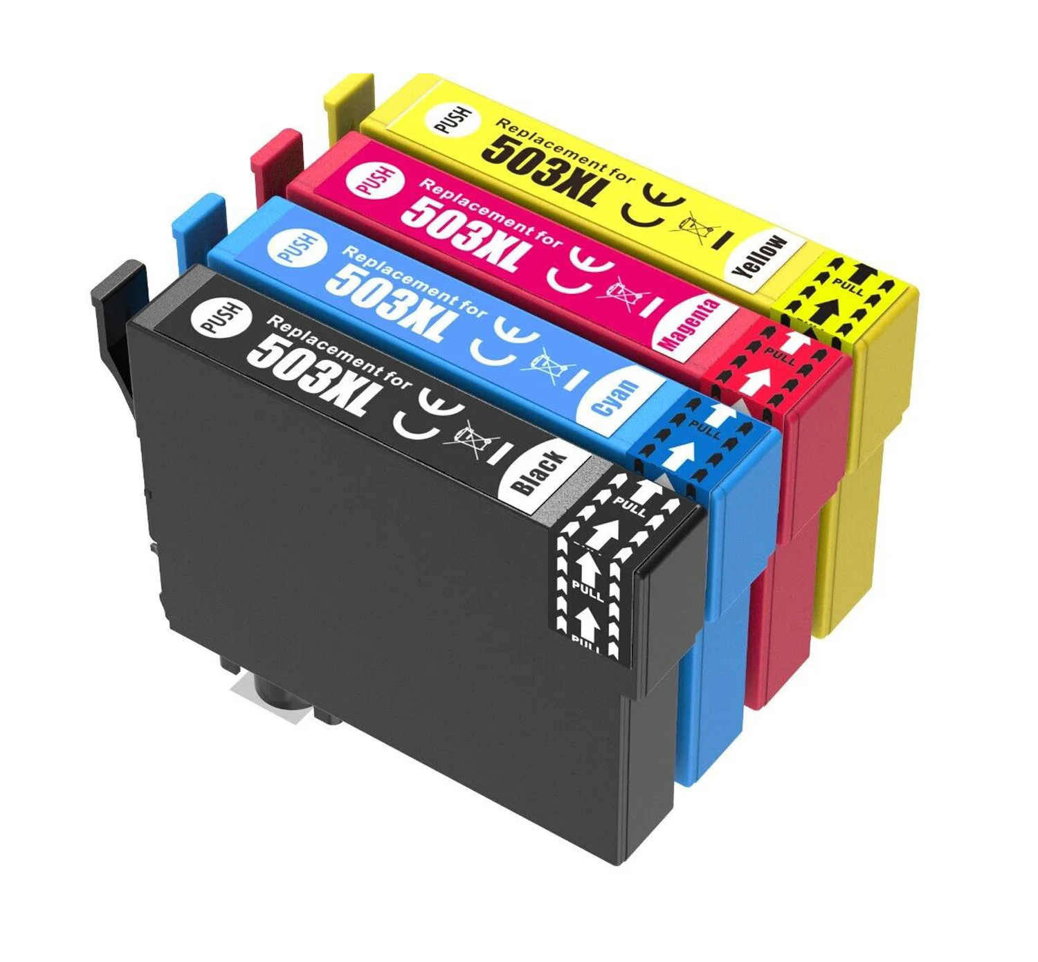 503XL Ink Cartridges Replacement for Epson 503 Compatible with Expression Home XP-5200 XP-5205 XP5200 Workforce WF-2960 WF-2965