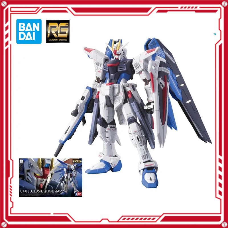 В наличии Bandai RG 1/144 ZGMF-X20A Страйк Фридом Gundam оригинальная модель Аниме фигурки модели игрушки экшн коллекция куклы