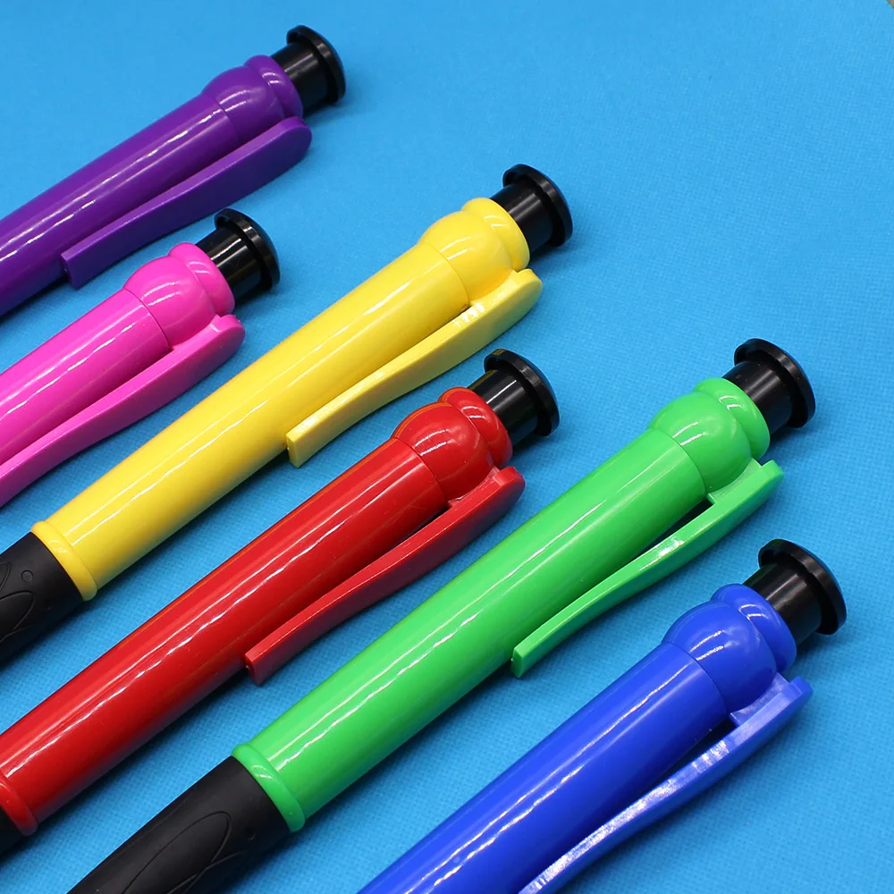 24PCS  Creative Big Mac Press Big Ball Pen Personalized Funny Stationery Student DIY Sticker Extra Large Ball Pen