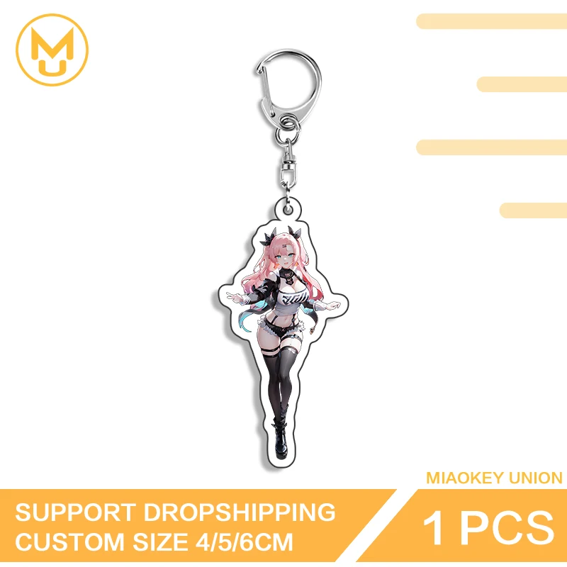 Zenless Zone Zero Nicole Demara Big Chest Second Dimension Double Sided Key Chains Hot Selling Customized Hanging Ornament DIY