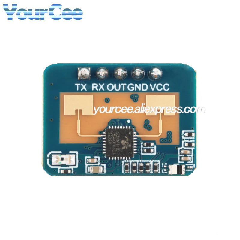10 قطعة/1 قطعة LD2410C 24Ghz وجود الإنسان الاستشعار HLK-LD2410C ملليمتر موجة الرادار وحدة عدم الاتصال نبضات القلب كشف الحركة