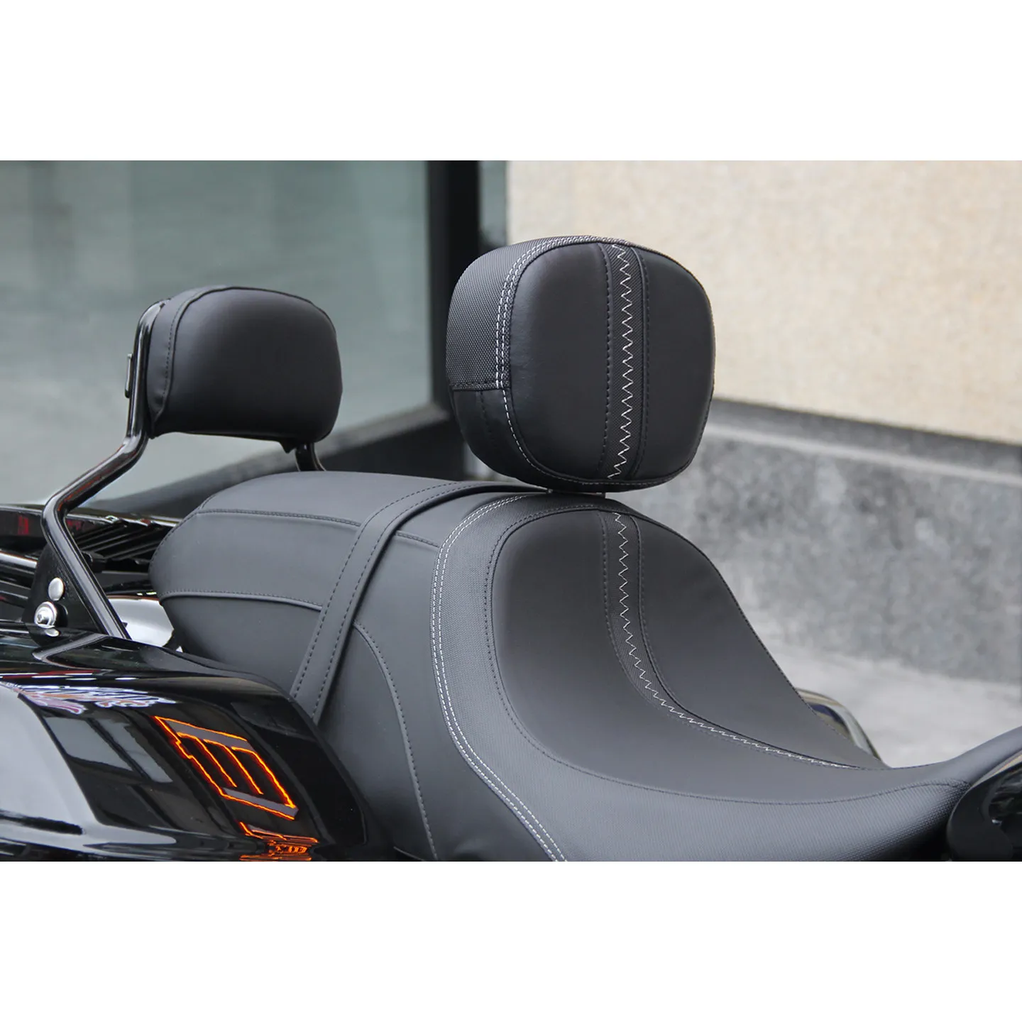 For Harle ydavidson Motorcycle Hydraulic Mid-Back 24 Touring 117 Road Glide Lumbar Backrest Cushion