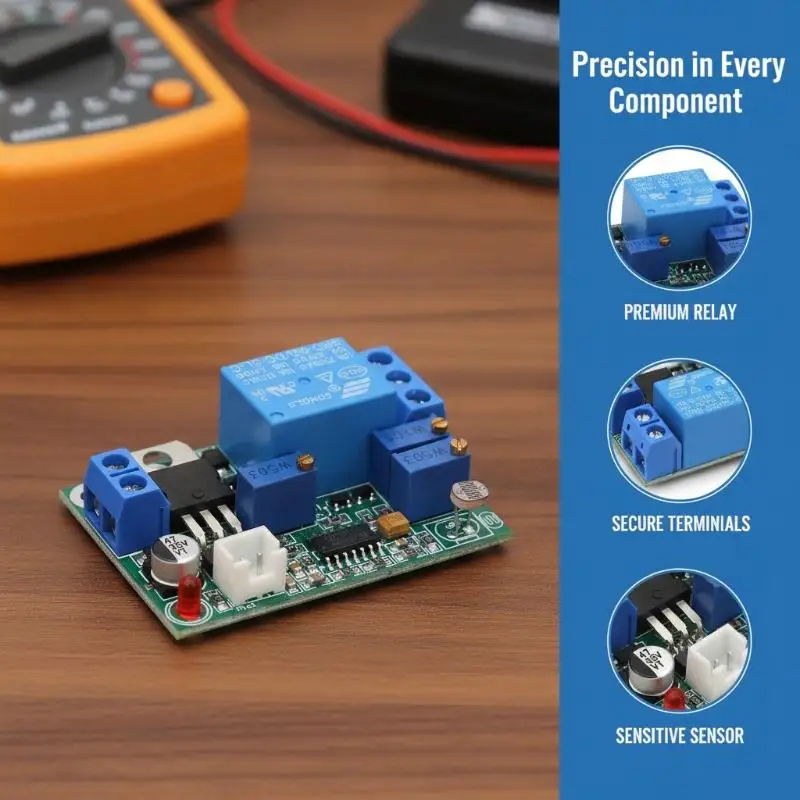 DC 7-24V Sound and Light Control Delay Relay Module 3-60S Adjustable Easy Installation for Corridor Lighting Smart Home Renovat