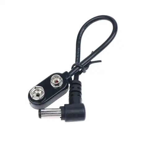 Size 15cm Effect Pedal 9V Battery Clip Converter Power Cable Snap Connector For Guitar Effect Pedal Battery Power Supply Adapter