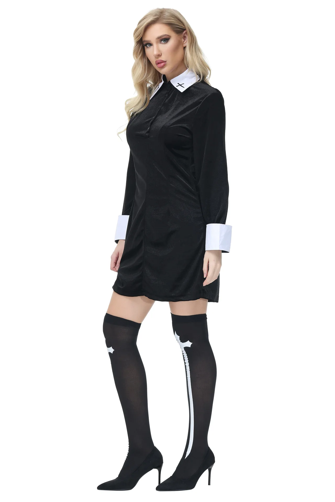 Halloween Adult Female Cosplay Nun Missionary Sexy Costume