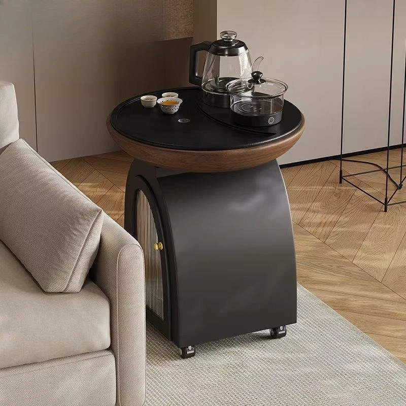 Small side few balcony living room tea table removable tea table with kettle