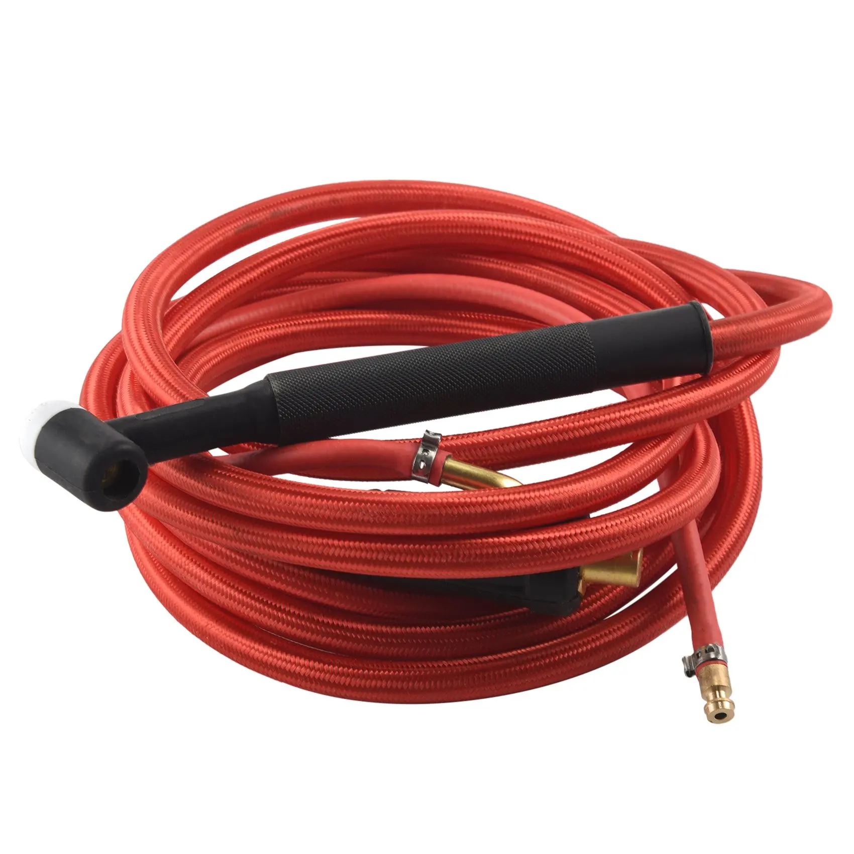 

AT48-TIG Welding Torch Quick Connector Gas-Electric Integrated Red Hose Cable Wires 4M 35-50 Euro Connector 13.12Ft