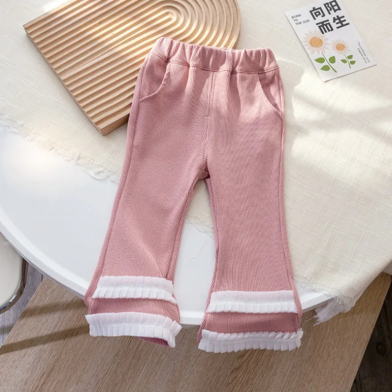 Conjunto de ropa de otoño para niños y niñas, sudaderas con estampado de flores para niños, jersey blanco, Top y pantalones, traje para bebés, chándales dulces de manga larga