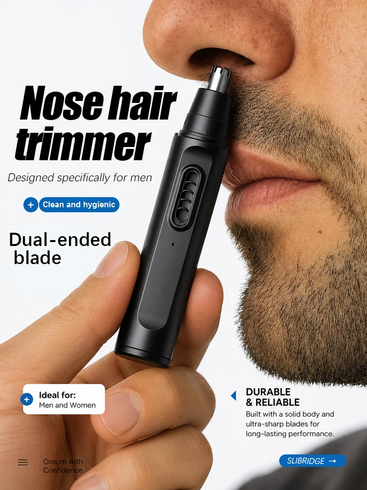 nose hair trimmer and ear for facial hair remover,nasal hair cutter remover cleaning Washable,Portable pro