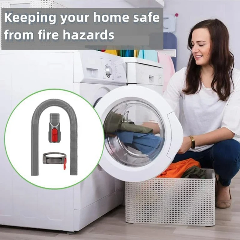 다이슨 진공 청소기용 건조기 통풍구 청소 키트, 건조기 린트 제거기, 유연한 호스 및 틈새 도구, V15, V11, V10, V8, V7