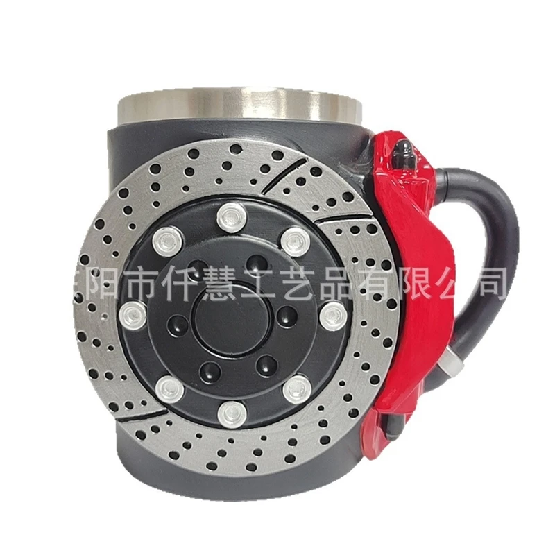 

Creative Brake Disc Coffee Mug Unique Ceramic Cup Personalized Gift For Car Enthusiasts Office Home Decoration Durable Drinkware