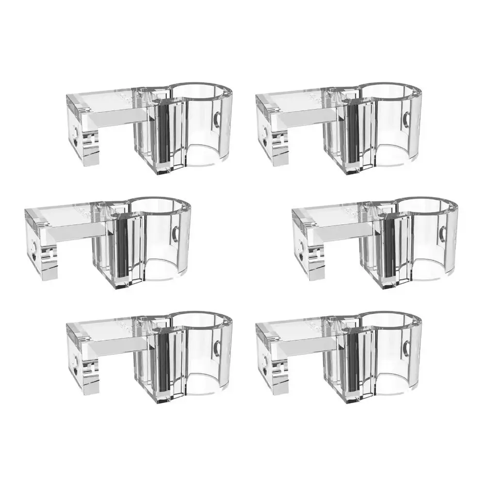 6Pcs 6Pcs PC Aquarium Plant Holder Transparent Aquarium Accessories Aquarium Support Cup Mini Size Fish Tank Planter Fish Tank