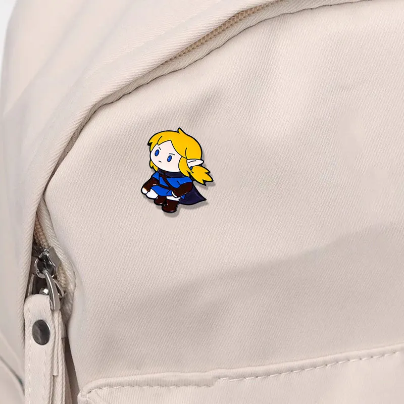 Cartoon Character Badge Brooch Zelda Badge Student Cute Accessory for Men Women's Party Charm Accessories Decorations Wholesale view 3