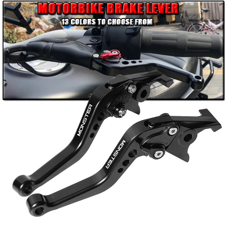 For DUCATI Monster 937/950/1200 1199 1299 959 Panigale V4 V2 Motorcycle Brake Clutch Lever Aluminum CNC Adjustable Brake Lever
